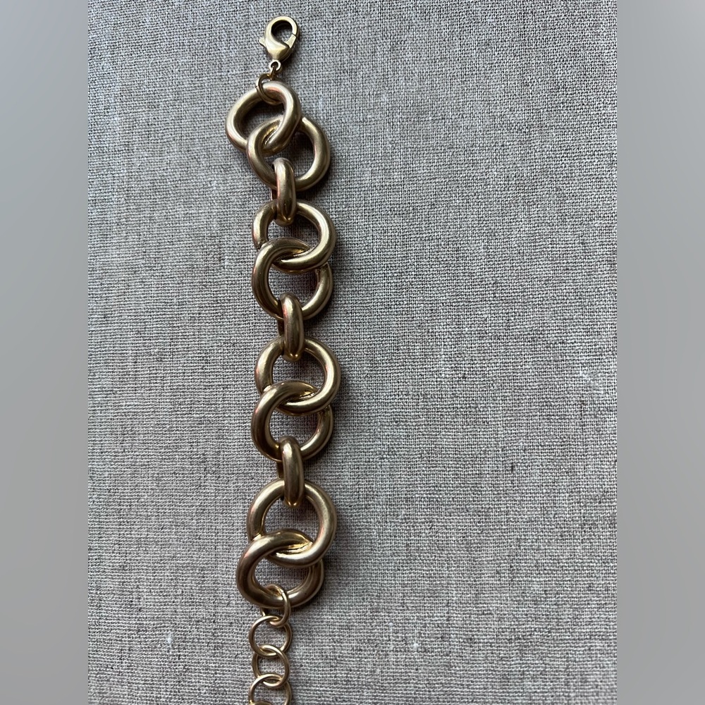 Stella & Dot Jackie Link Bracelet Chunky Gold Link Bracelet - Picture 2 of 6